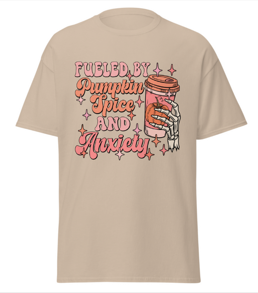 Pumpkin Spice & Anxiety Unisex Shirt