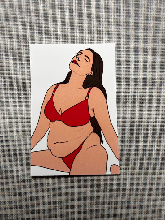 Goddess in Red Bikini