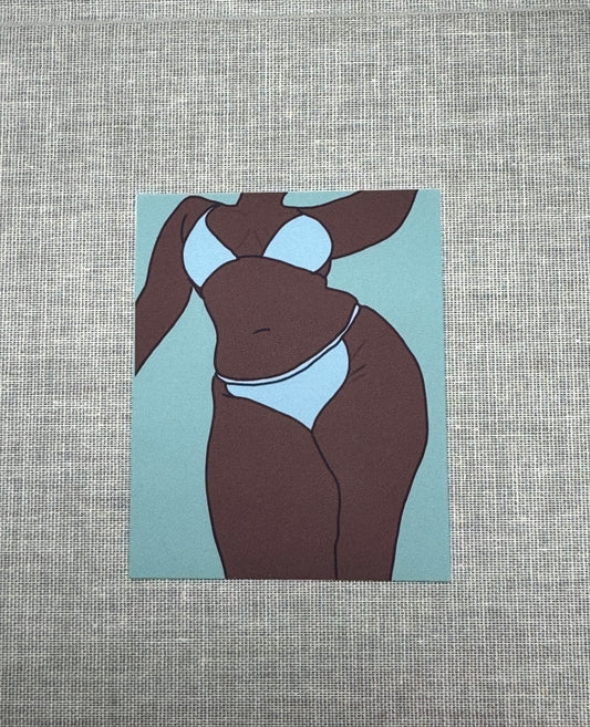 Big Black Babe Sticker