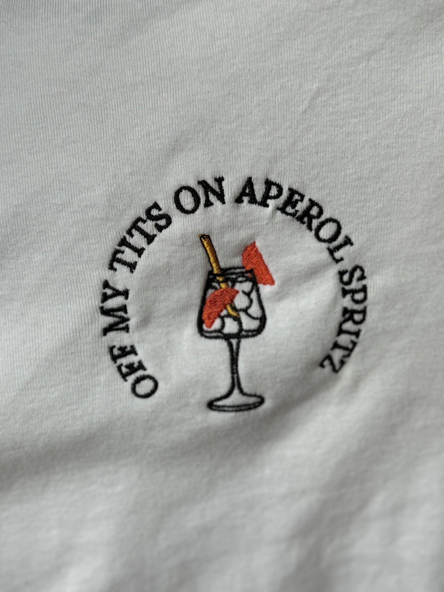 Off my tits Embroidered Women’s crop top