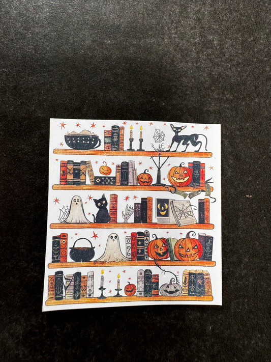 FALL BOOK VIBES HALLOWEEN STICKER