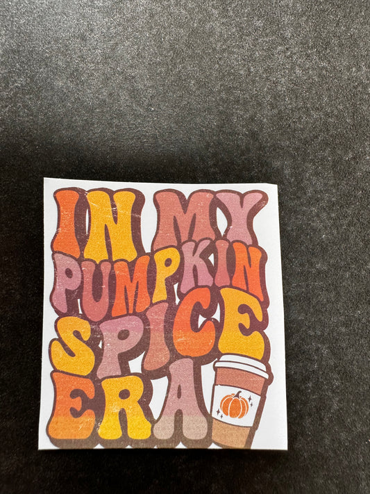 IN MY PUMPKIN SPICE ERA HALLOWEEN STICKER