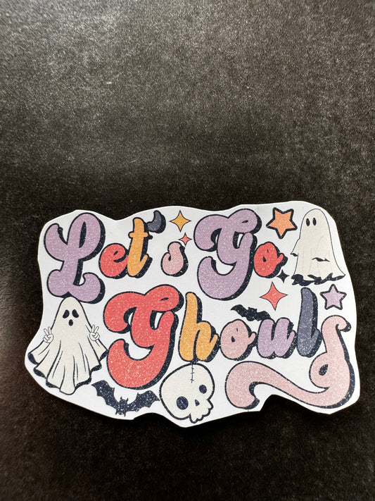 LETS GO GHOULS HALLOWEEN STICKER