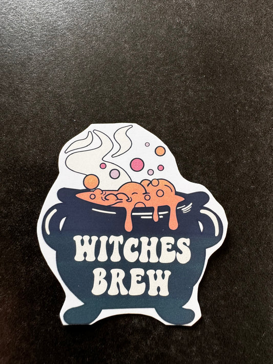 WITCHES BREW HALLOWEEN STICKER