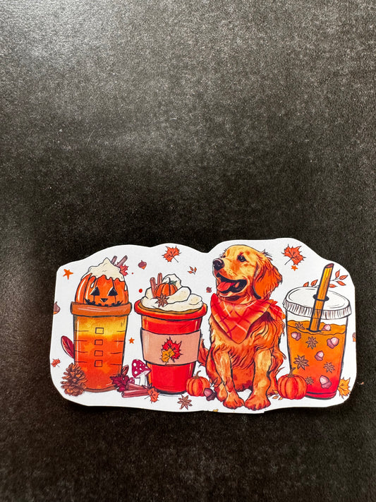 PSL & DOG HALLOWEEN STICKER