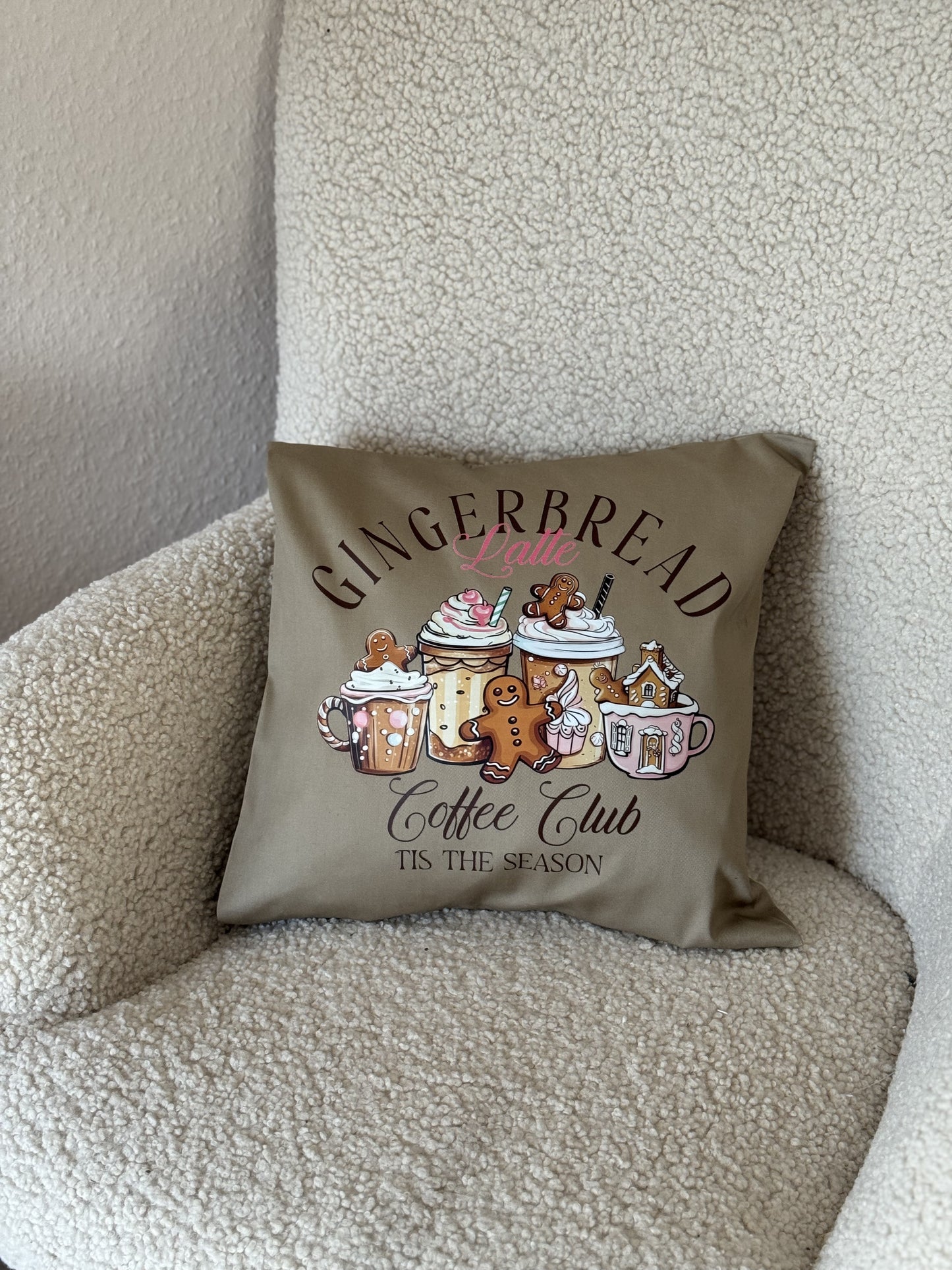 Gingerbread Coffee Latte Kissenhülle