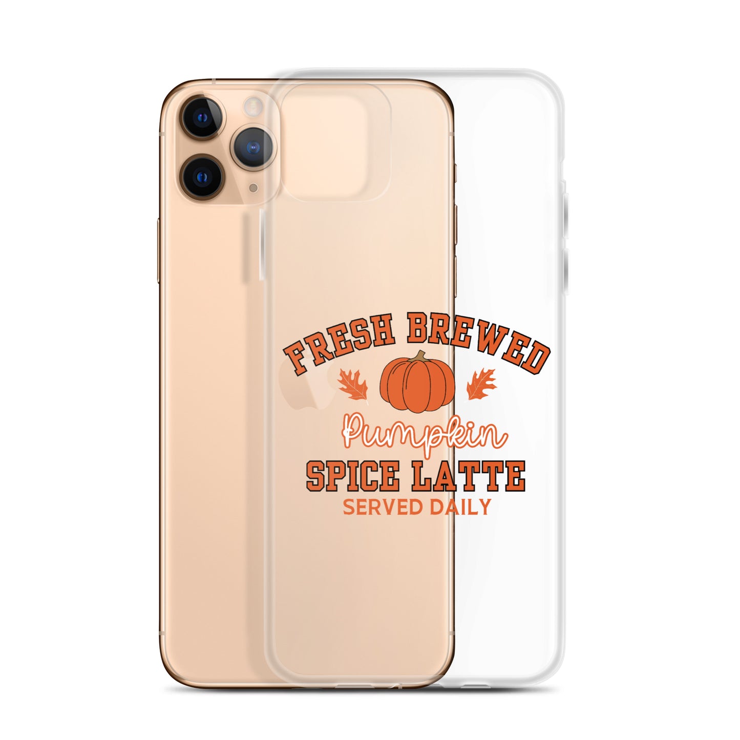 Fresh Brewed PSL Clear Case for iPhone®