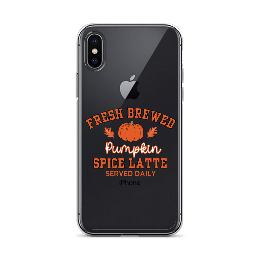 Fresh Brewed PSL Clear Case for iPhone®