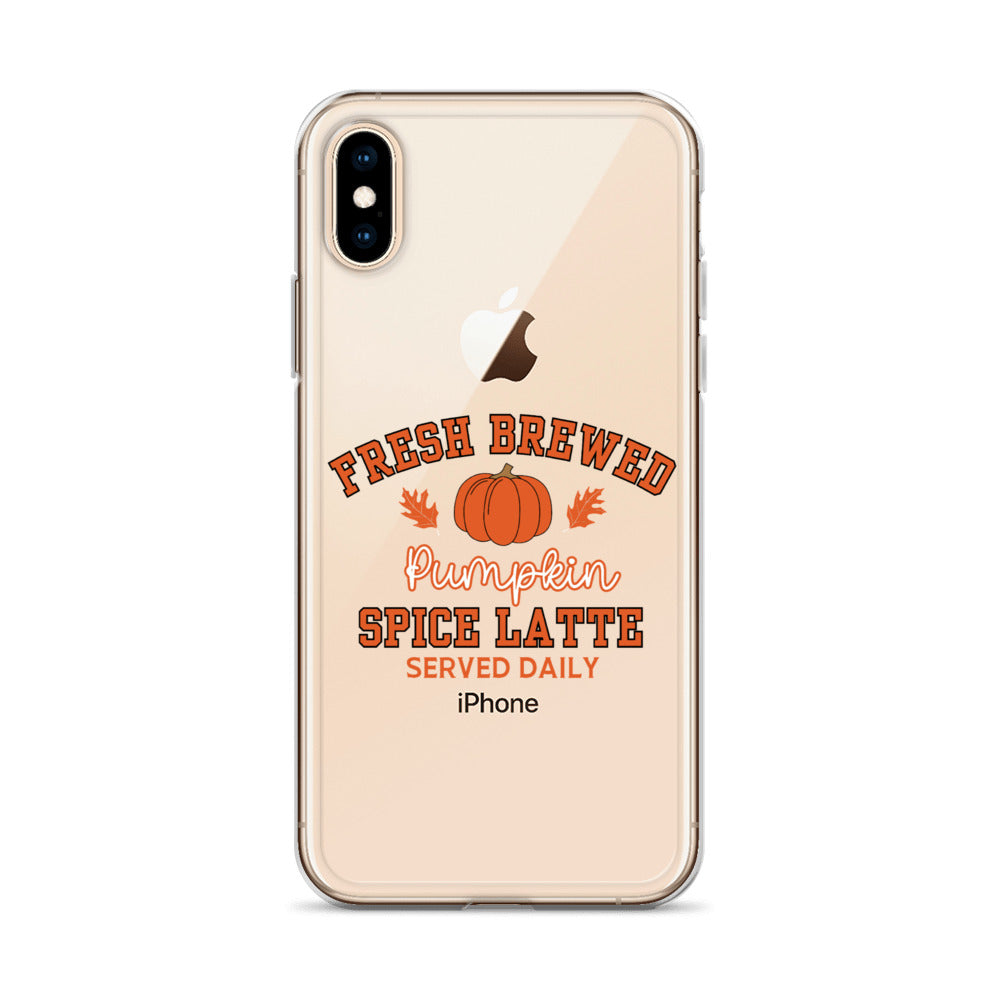 Fresh Brewed PSL Clear Case for iPhone®