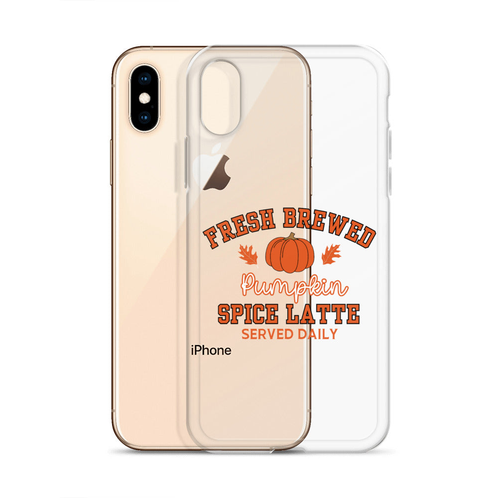 Fresh Brewed PSL Clear Case for iPhone®