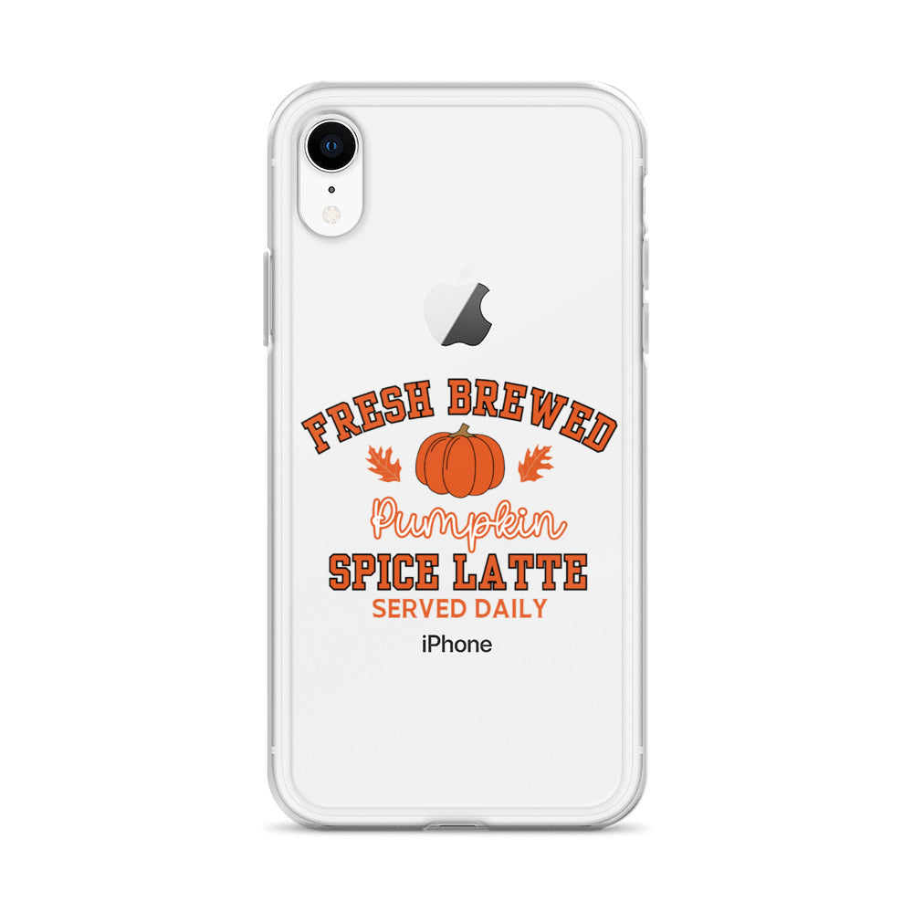 Fresh Brewed PSL Clear Case for iPhone®