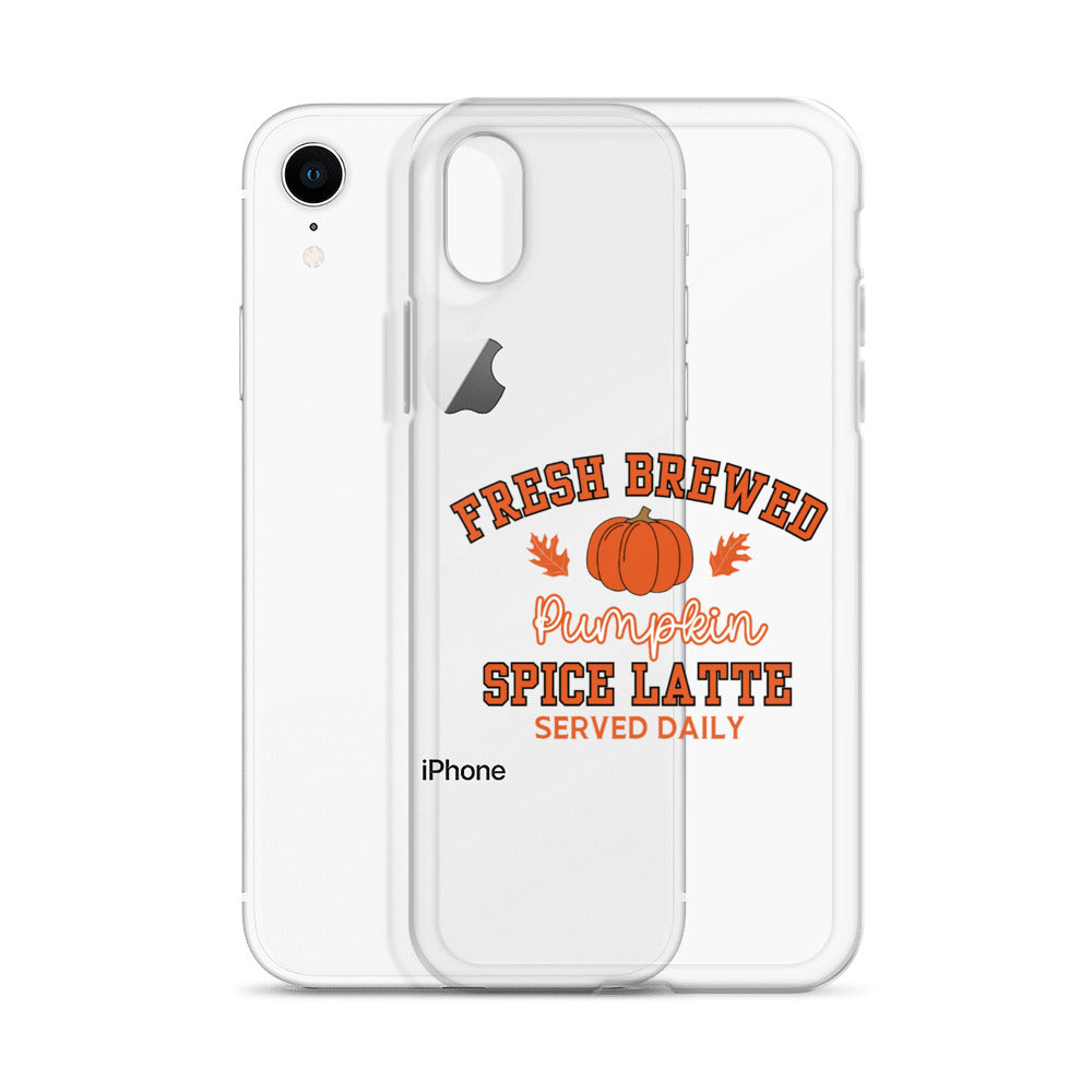 Fresh Brewed PSL Clear Case for iPhone®