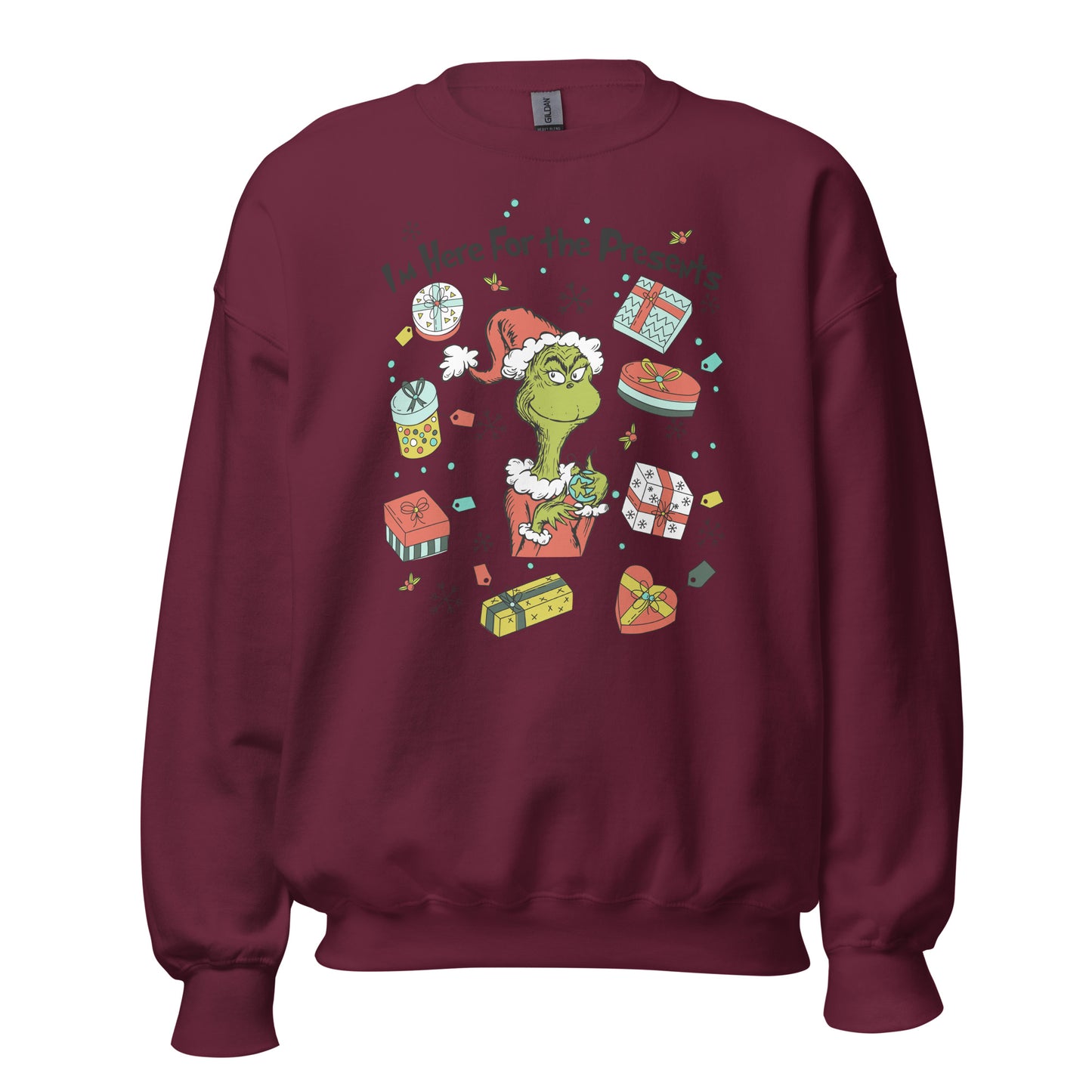 I'm here for the presents Unisex Sweatshirt