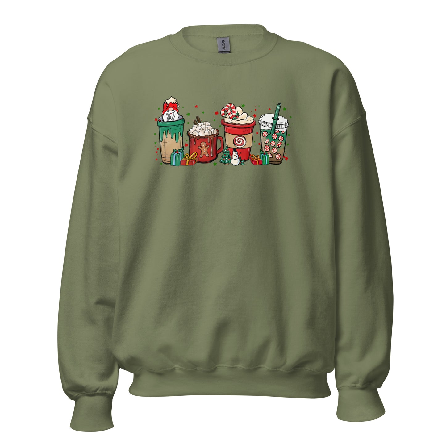 Green Christmas Drink Unisex Sweatshirt