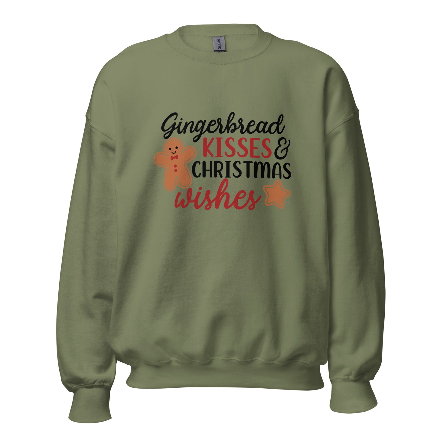 Gingerbread Christmas Wishes Unisex Sweatshirt