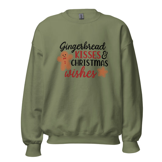 Gingerbread Christmas Wishes Unisex Sweatshirt